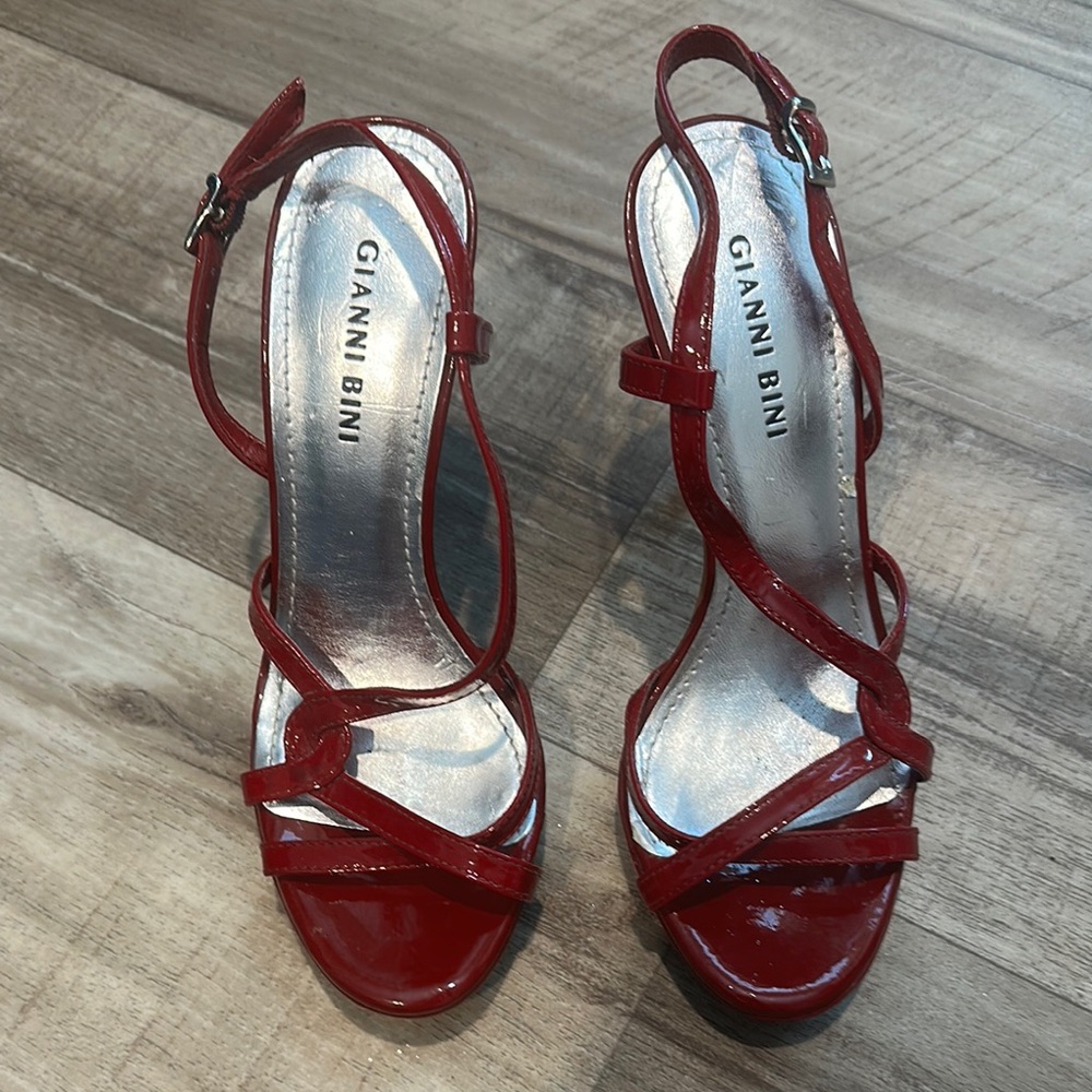 Gianni Bini Red Patent Leather Heels